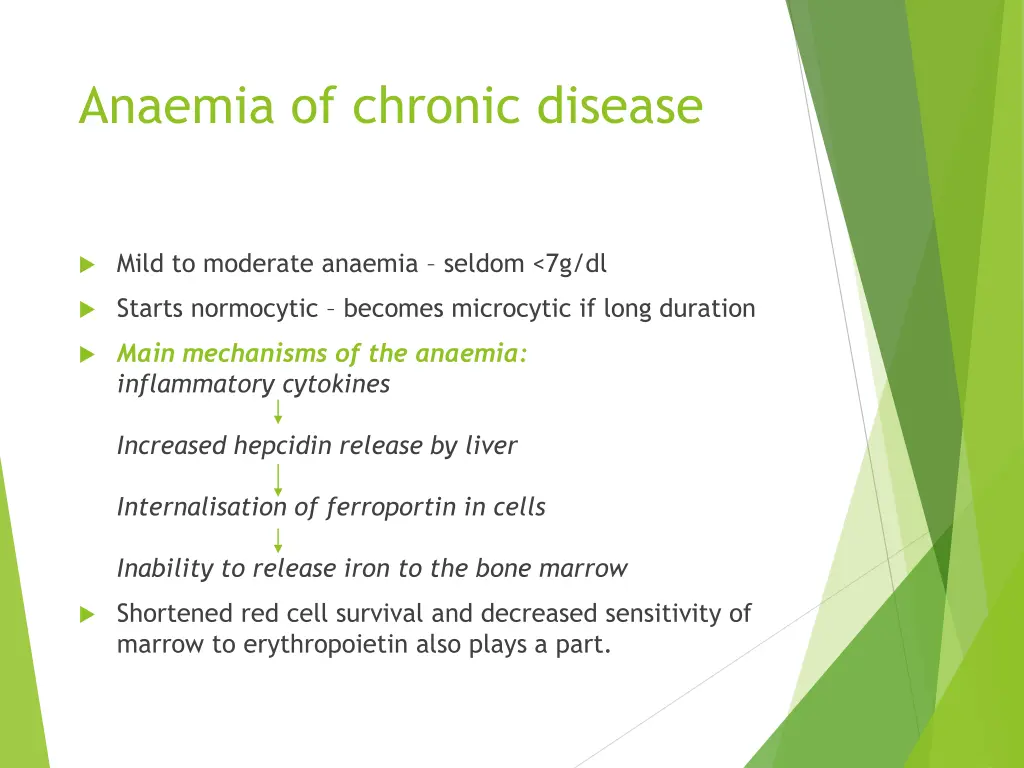anaemia of chronic disease