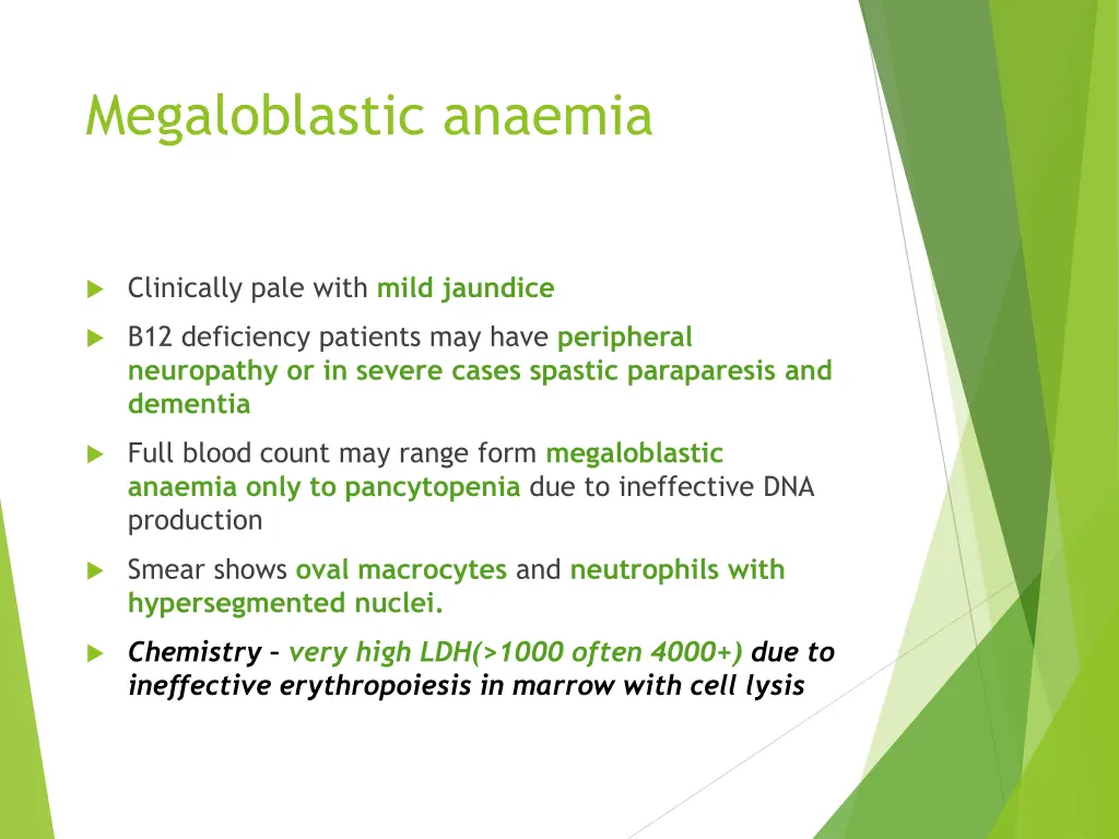 megaloblastic anaemia