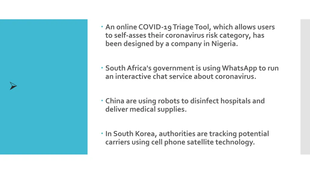 an online covid 19 triage tool which allows users