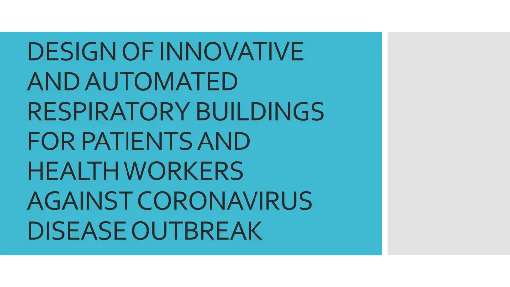 design of innovative and automated respiratory