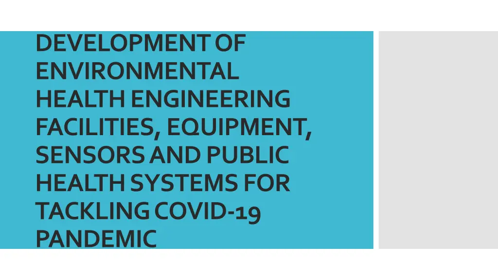 development of environmental health engineering