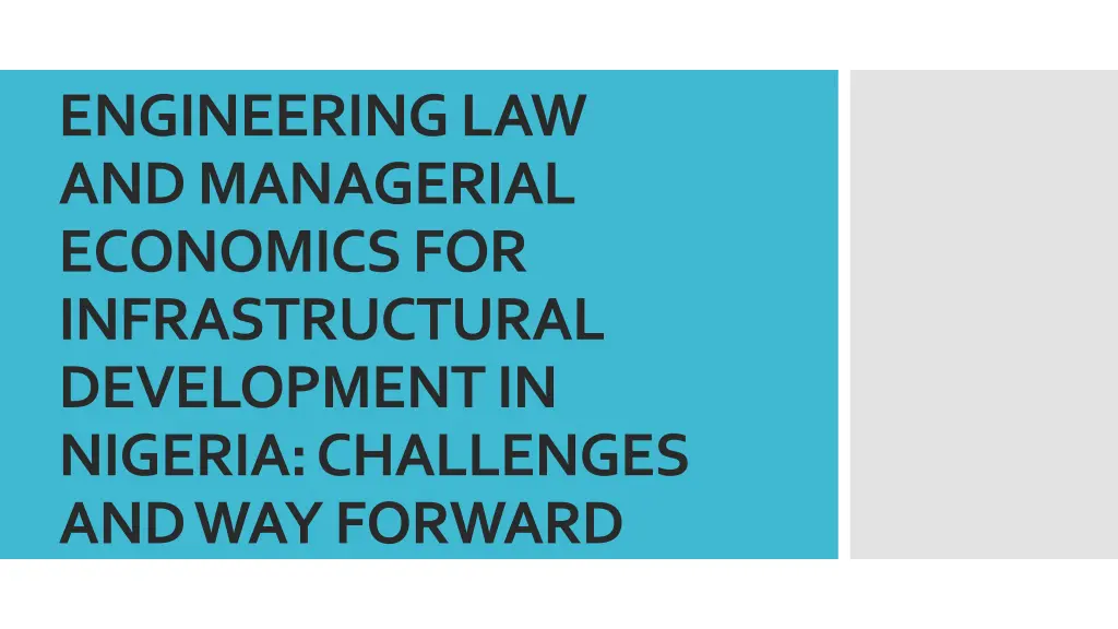 engineering law and managerial economics