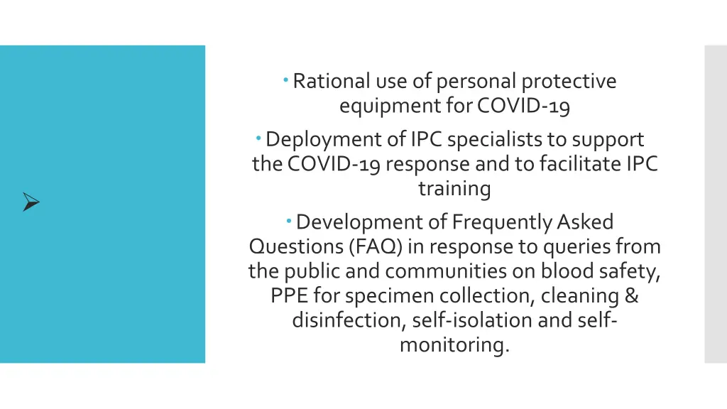 rational use of personal protective equipment