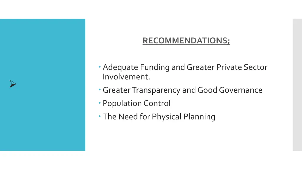 recommendations
