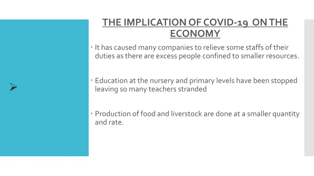 the implication of covid 19 on the economy