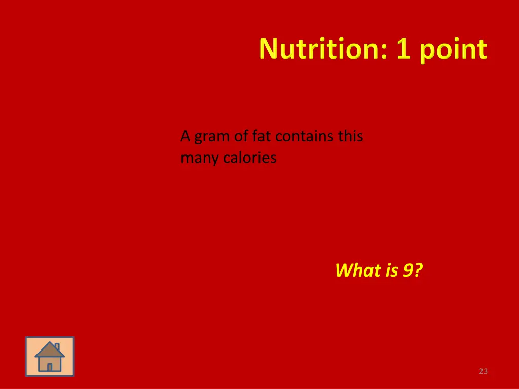 a gram of fat contains this many calories