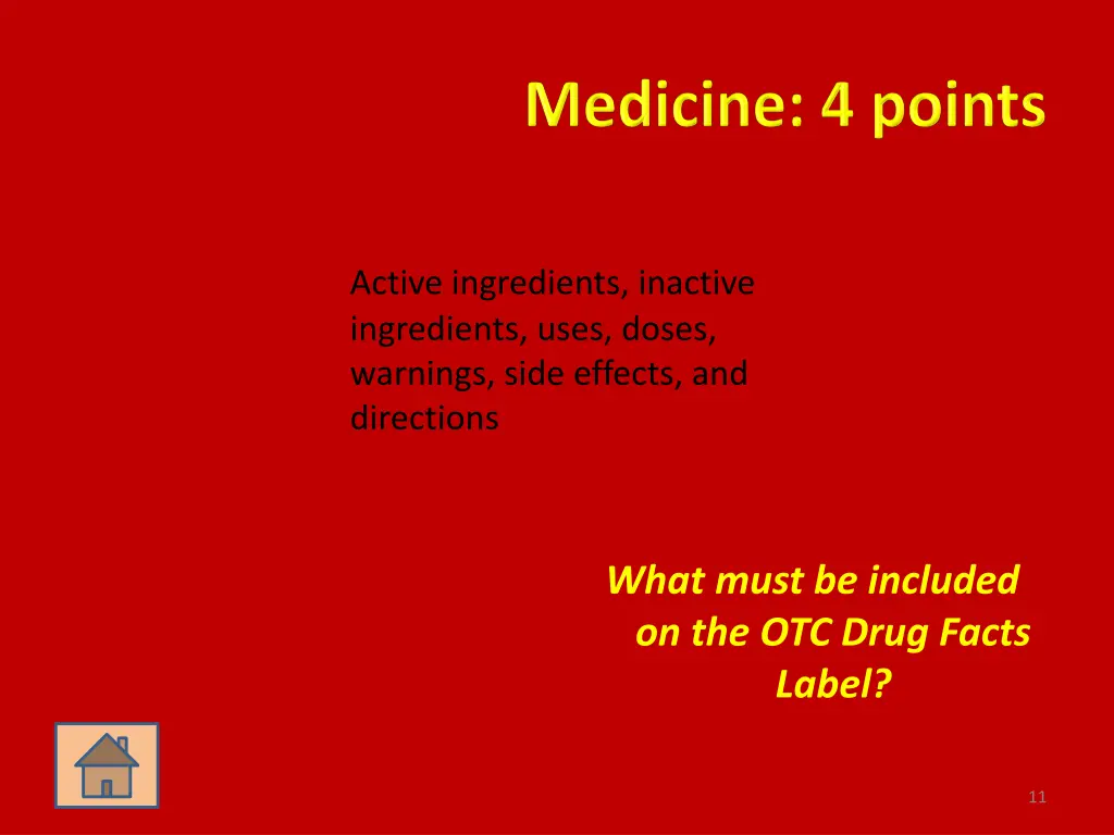 active ingredients inactive ingredients uses