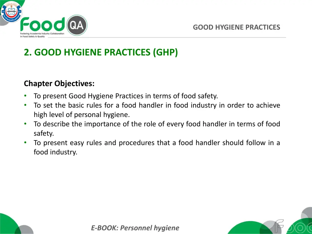 good hygiene practices