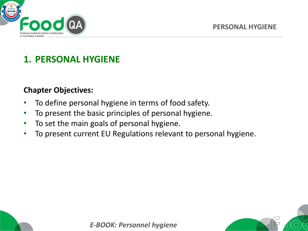 personal hygiene