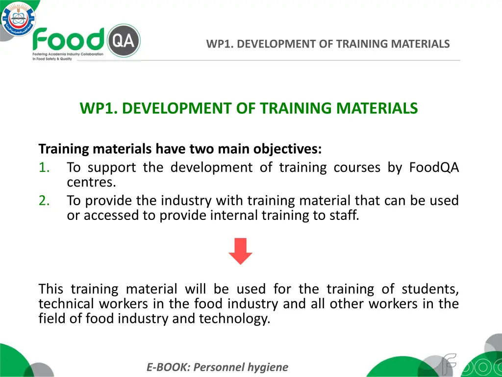 wp1 development of training materials 1