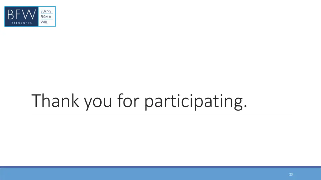 thank you for participating