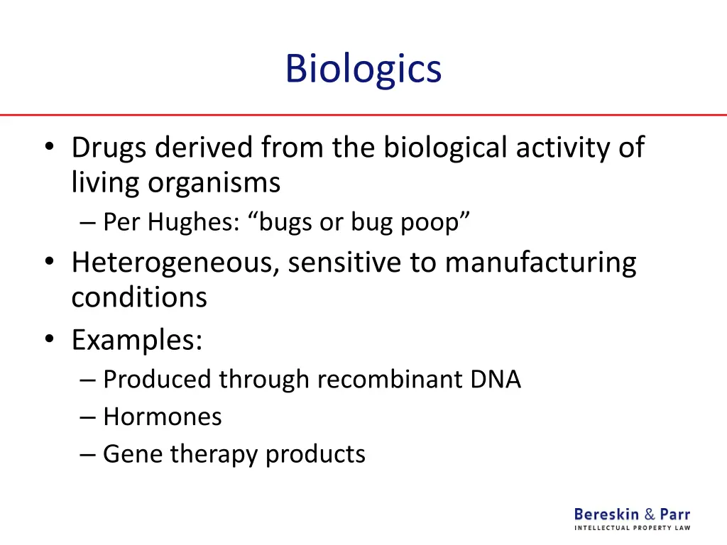 biologics