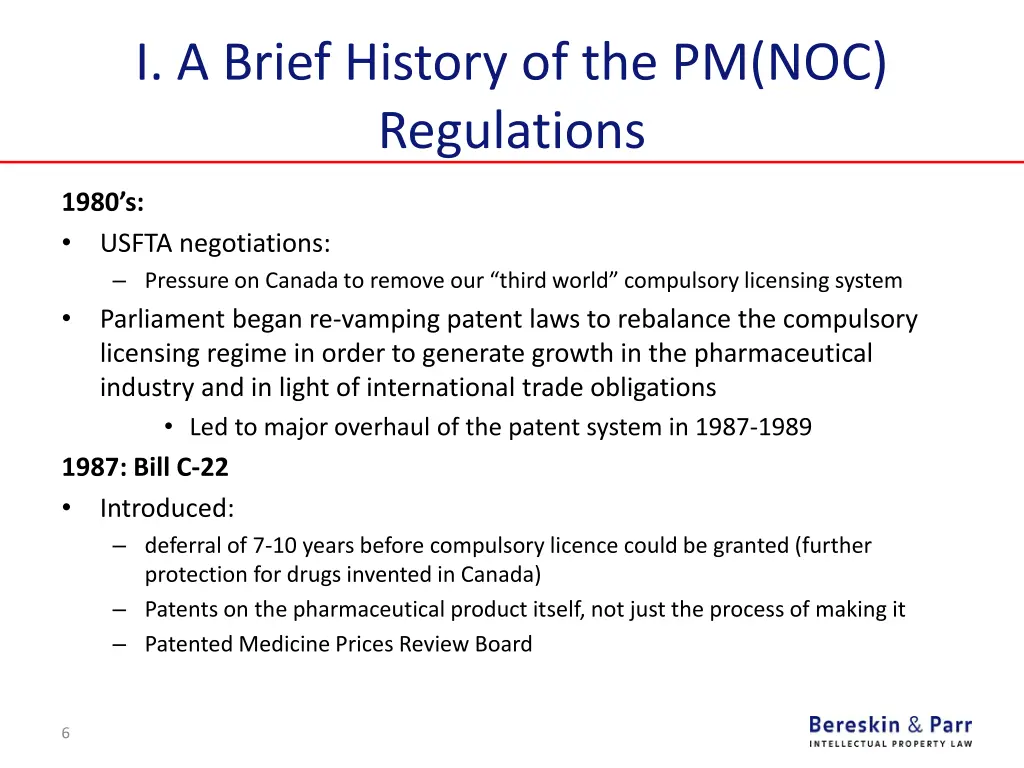 i a brief history of the pm noc regulations 1
