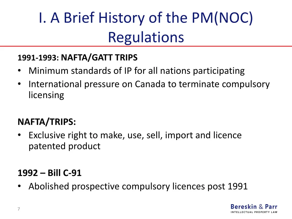i a brief history of the pm noc regulations 2