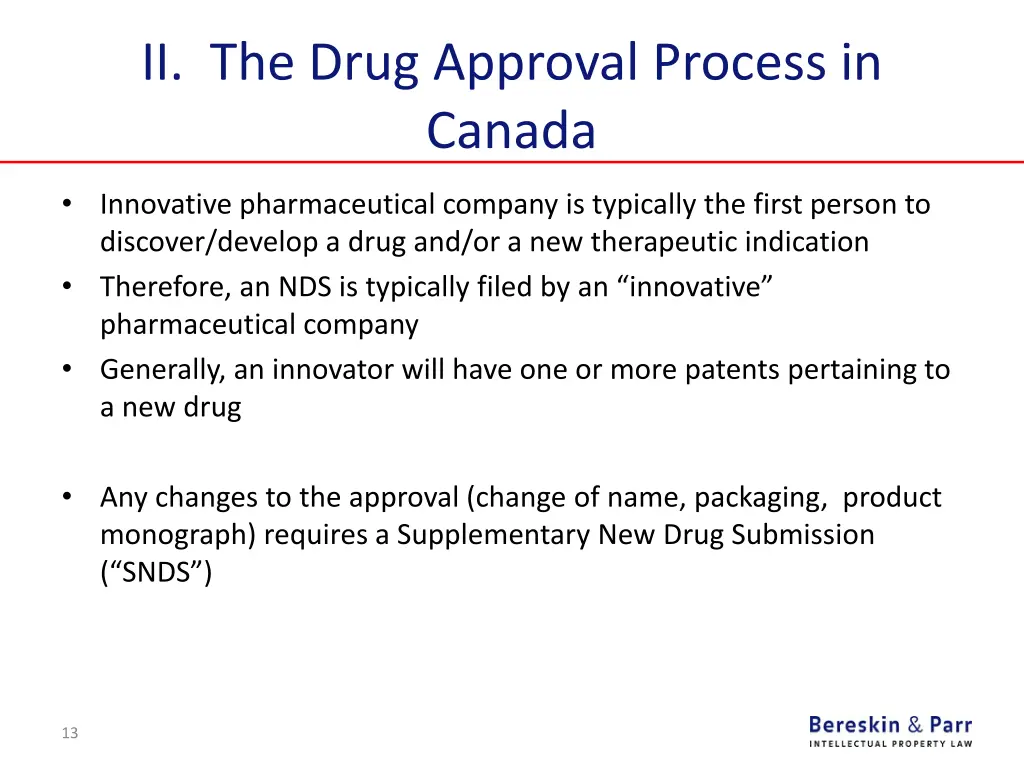ii the drug approval process in canada 2
