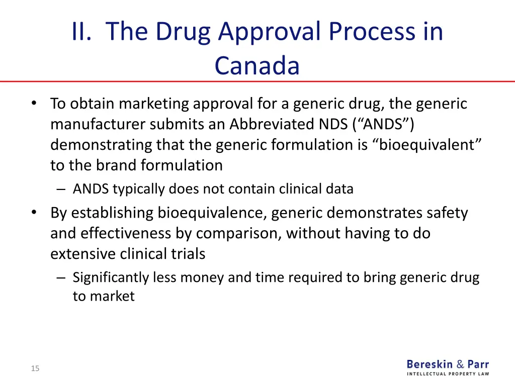 ii the drug approval process in canada 4