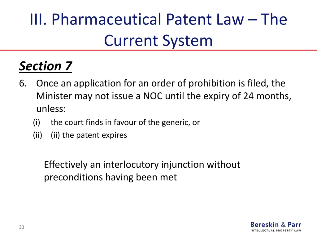 iii pharmaceutical patent law the current system 17