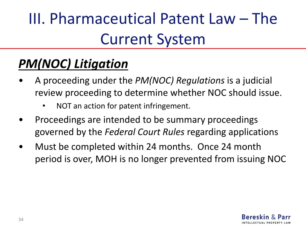 iii pharmaceutical patent law the current system 18