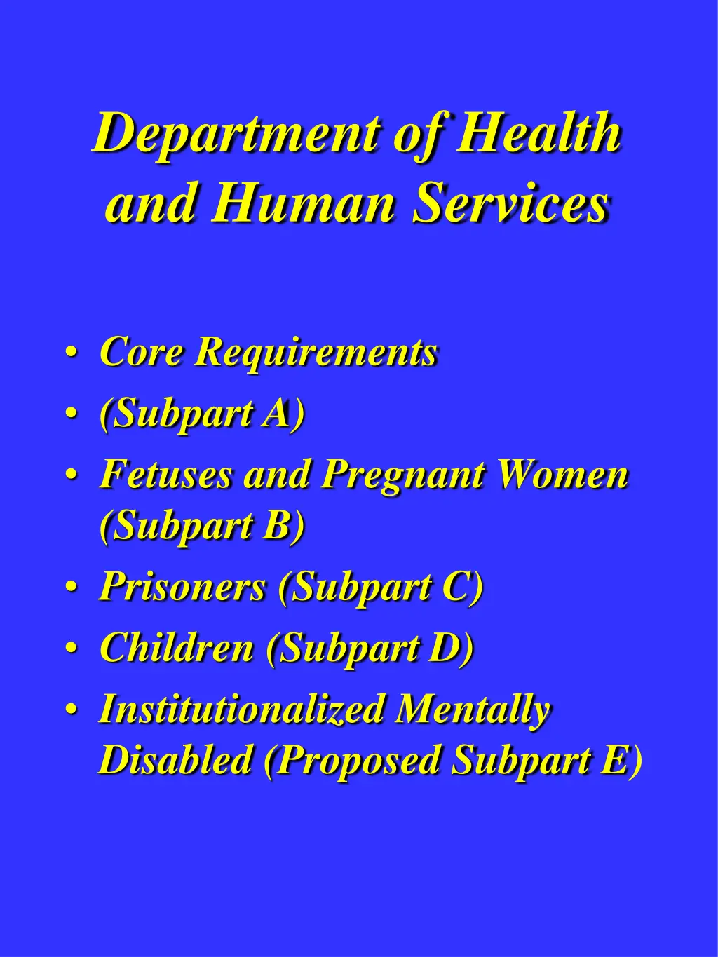 department of health and human services