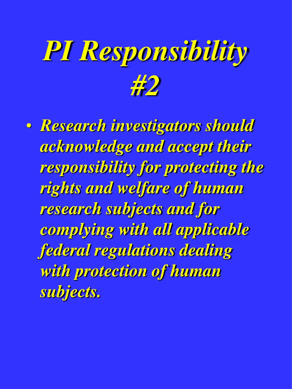 pi responsibility 2