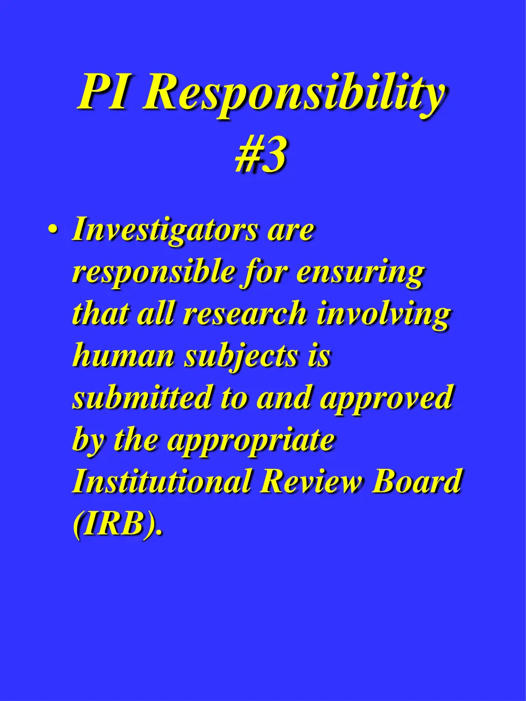 pi responsibility 3
