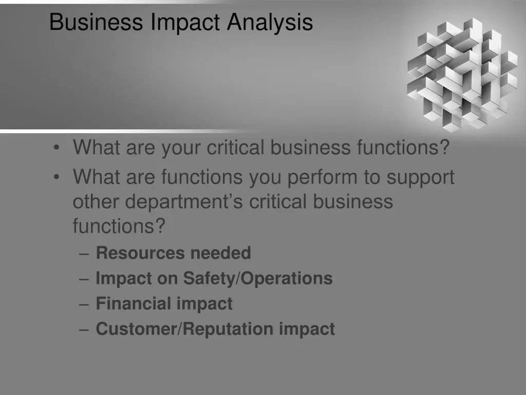 business impact analysis 4