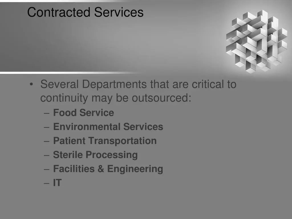 contracted services