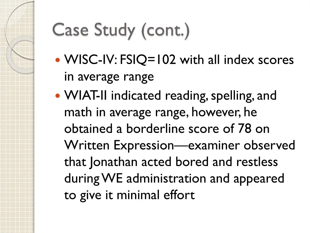 case study cont 1