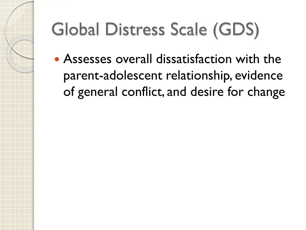 global distress scale gds