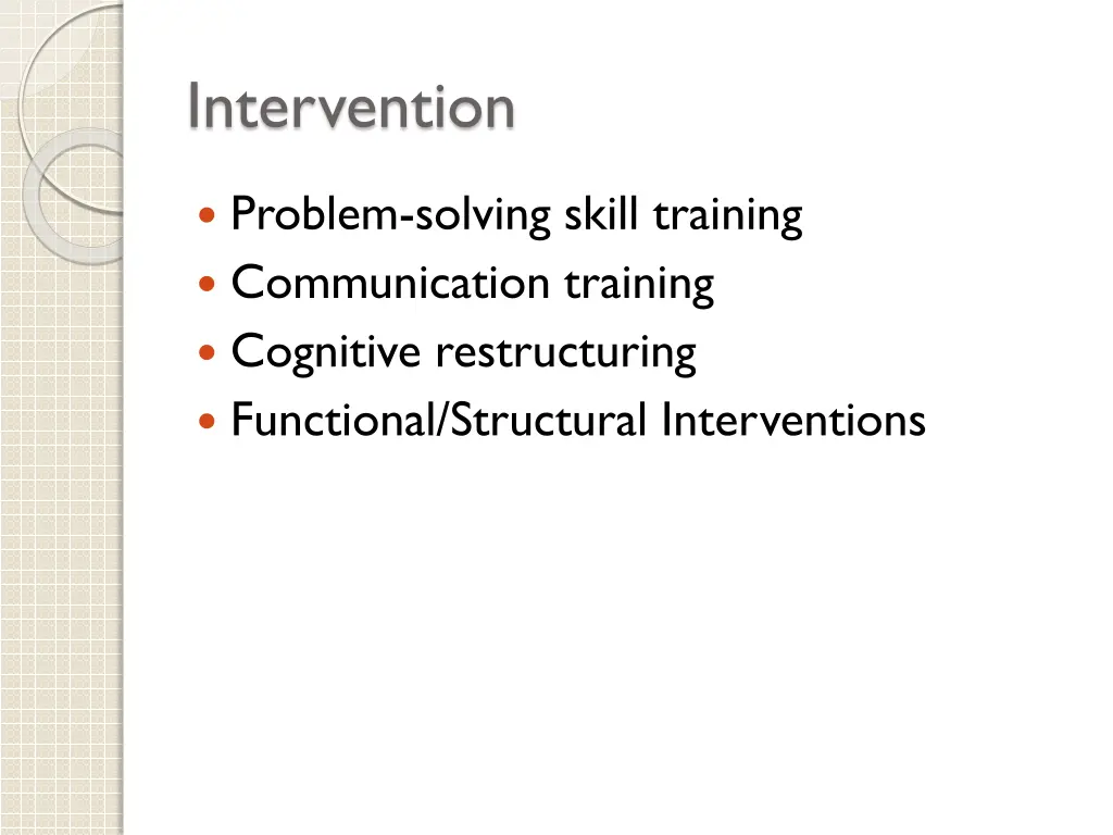 intervention
