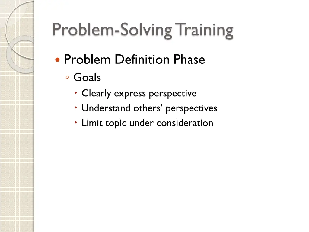 problem solving training 1