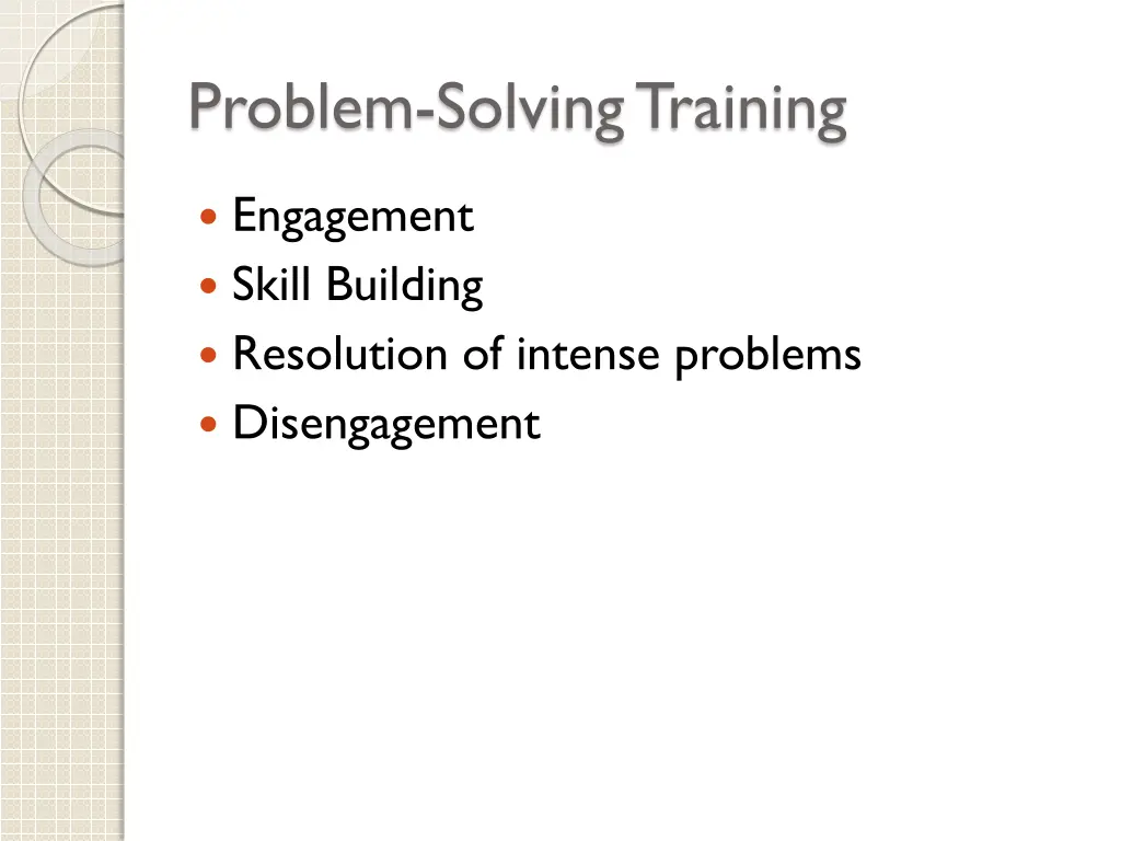 problem solving training