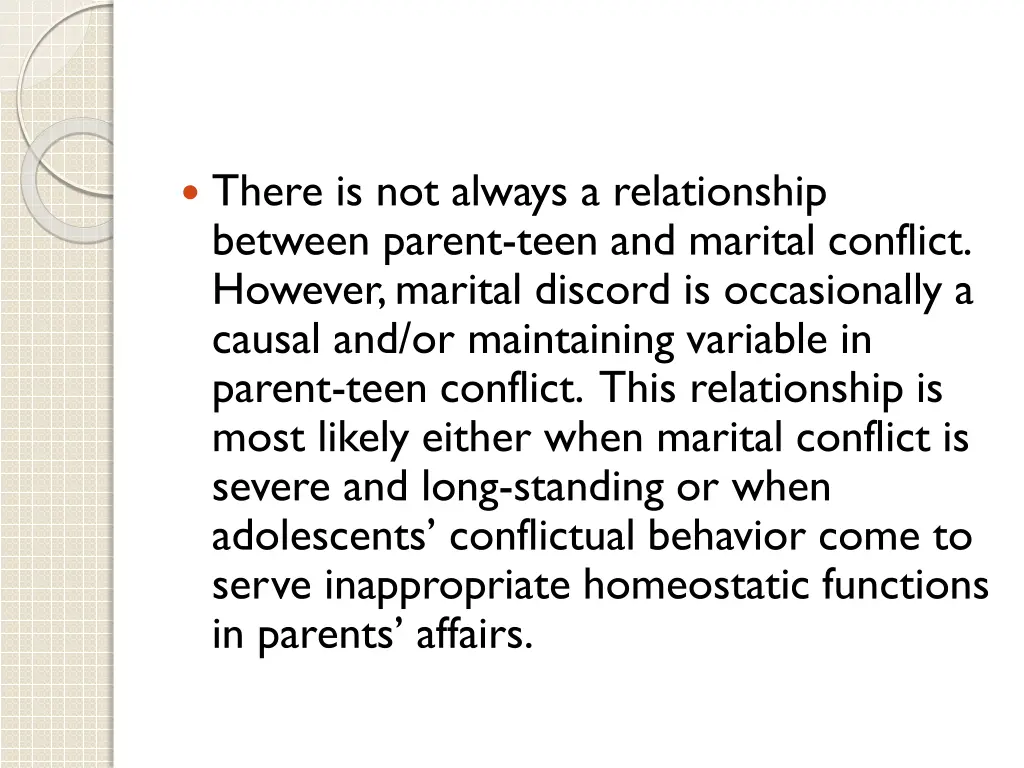there is not always a relationship between parent