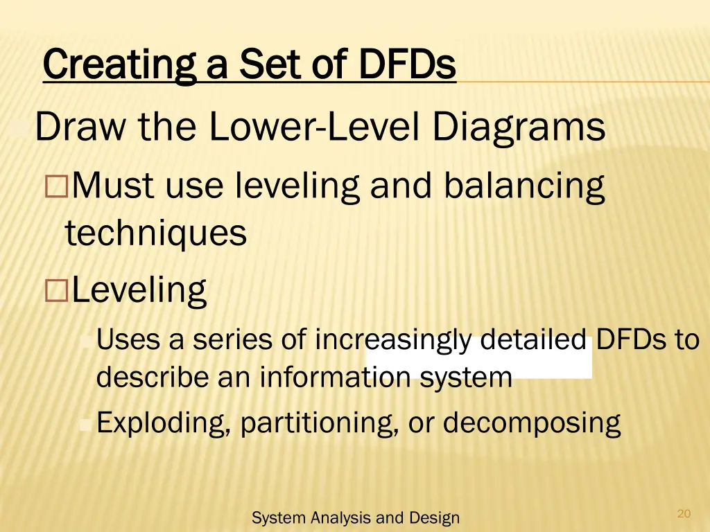 creating a set of dfds creating a set of dfds 2