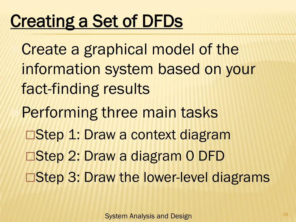 creating a set of dfds creating a set of dfds
