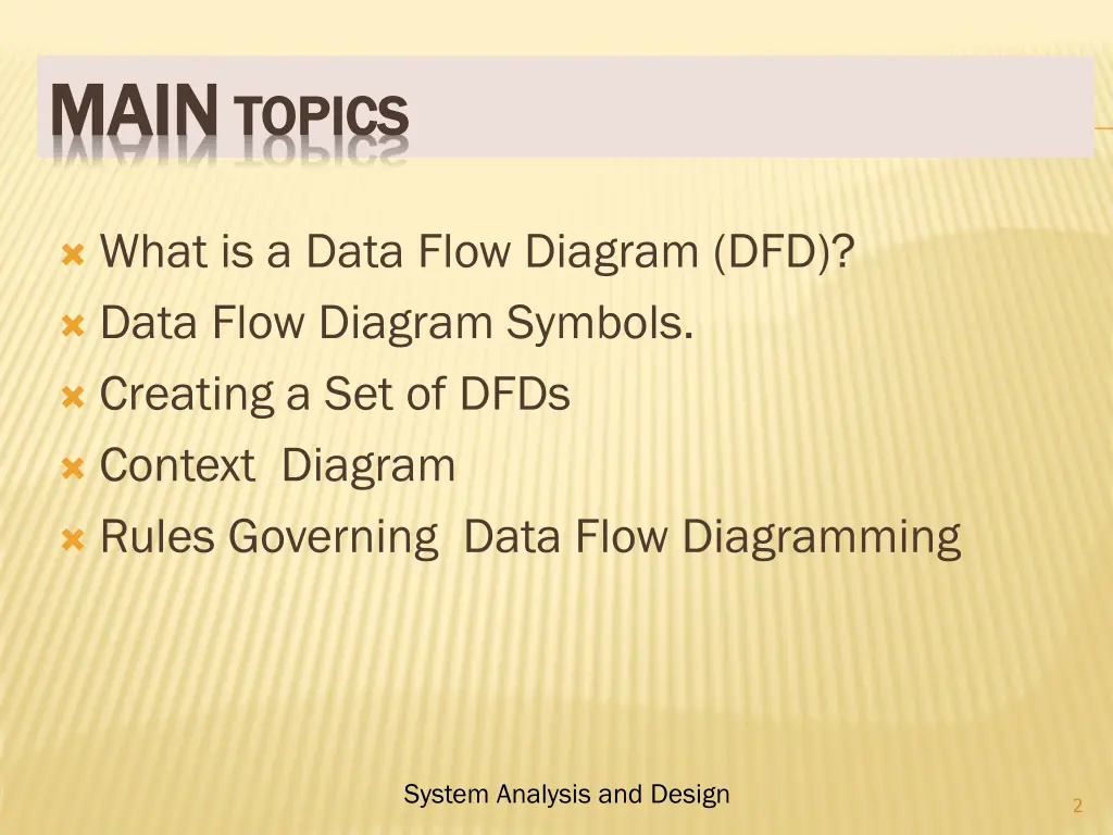 main main topics