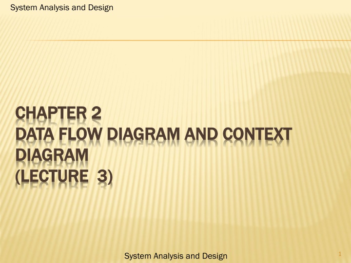 system analysis and design