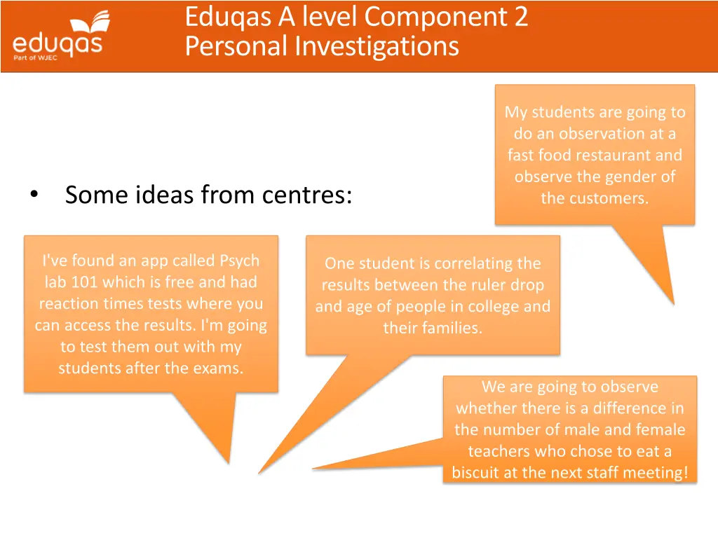 eduqas a level component 2 personal investigations 4