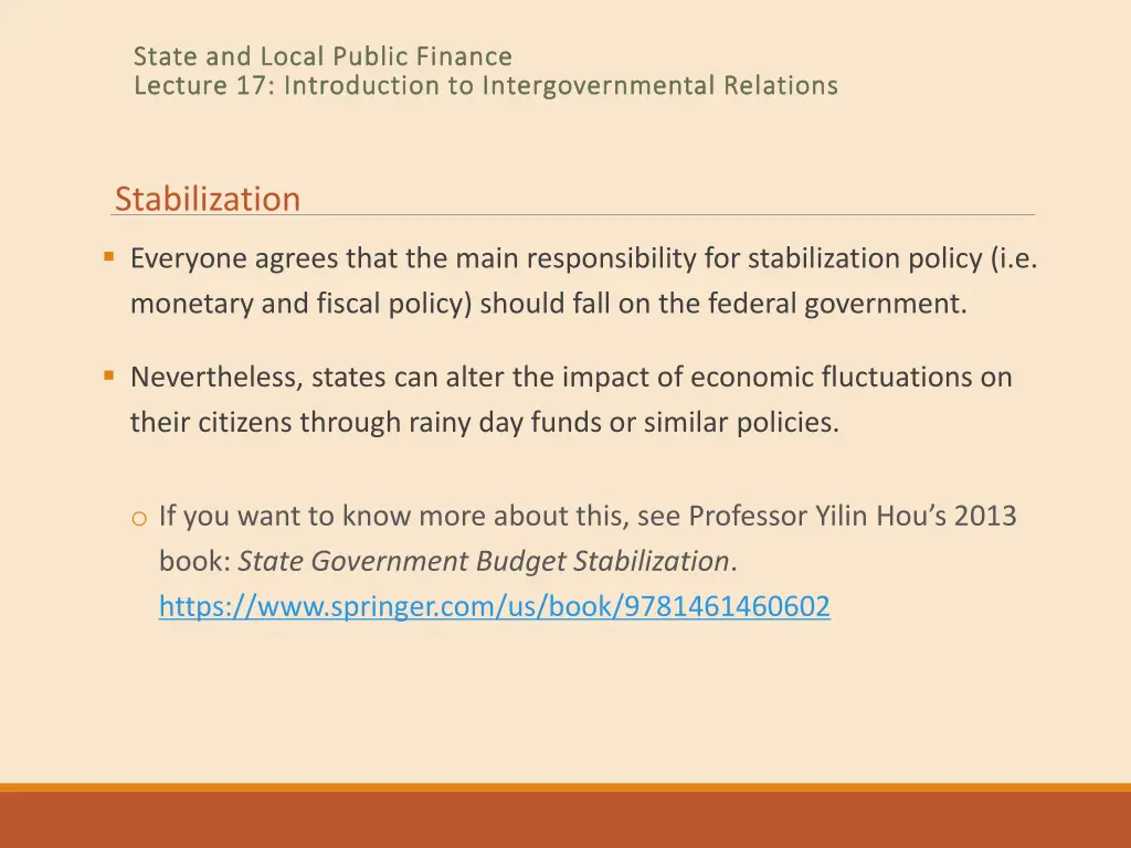 state and local public finance state and local 10