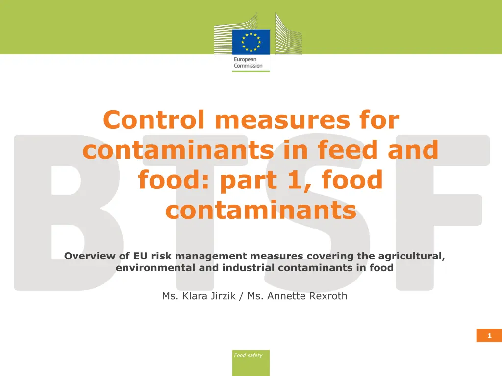 control measures for contaminants in feed