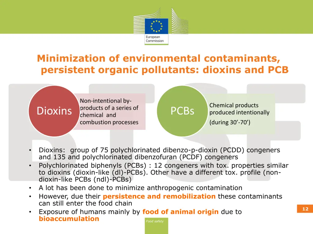minimization of environmental contaminants