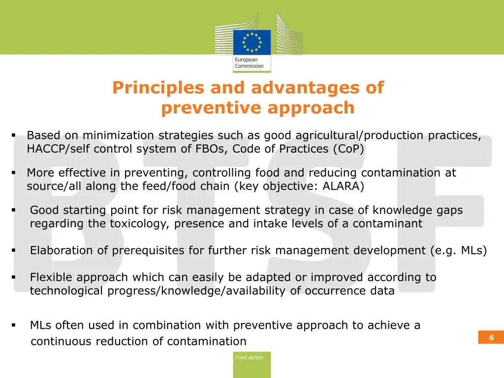 principles and advantages of preventive approach