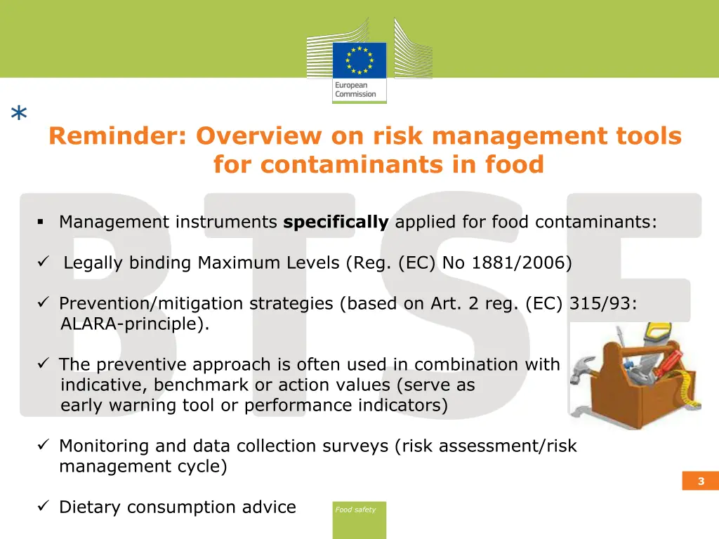 reminder overview on risk management tools 1