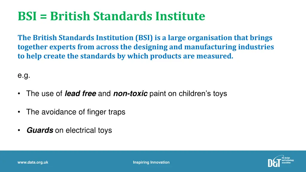 bsi british standards institute