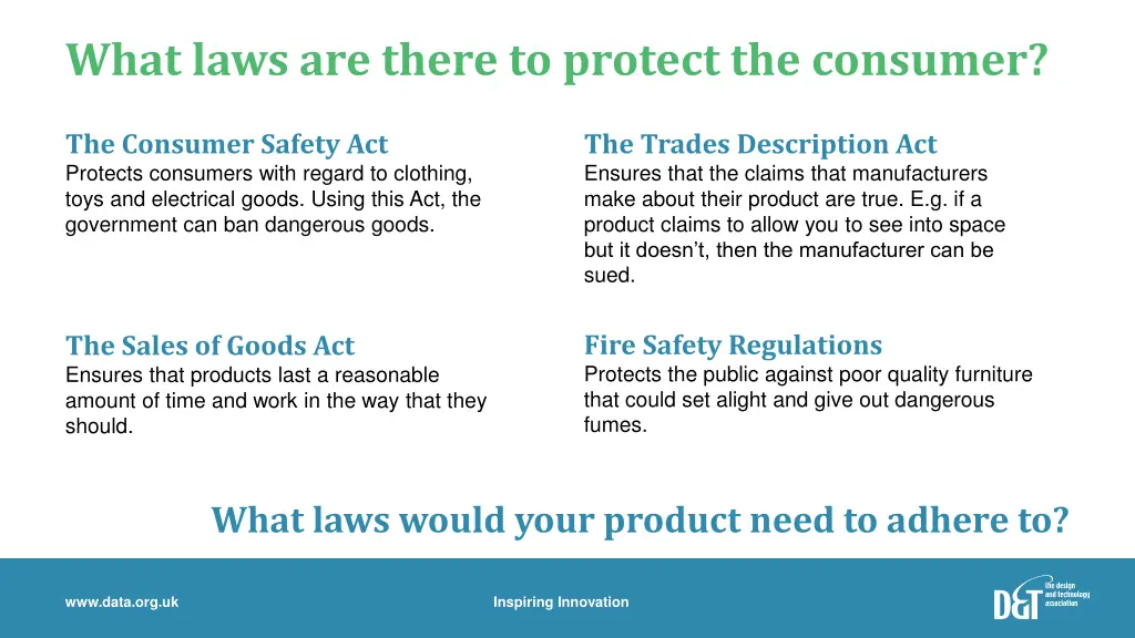 what laws are there to protect the consumer