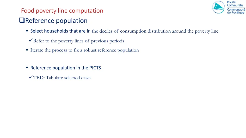 food poverty line computation reference population