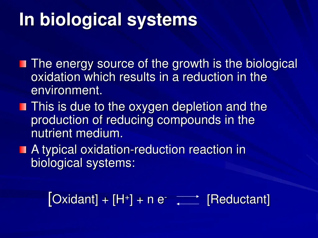 in biological systems