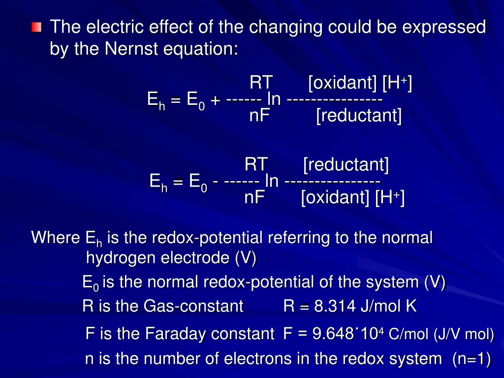the electric effect of the changing could