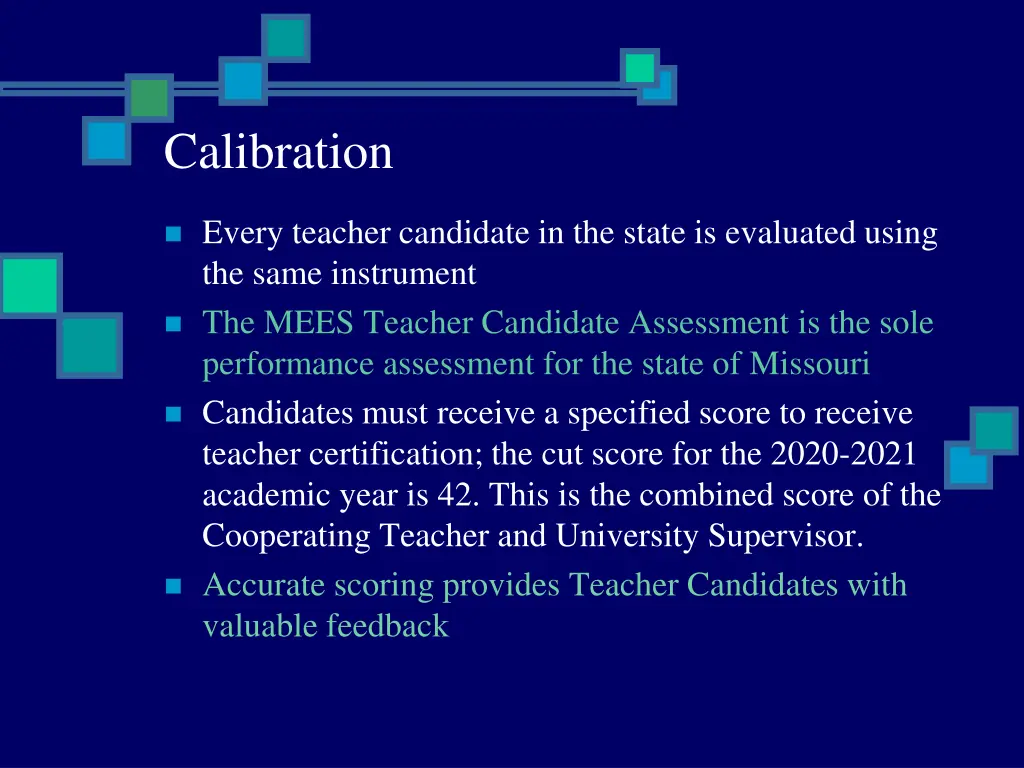 calibration
