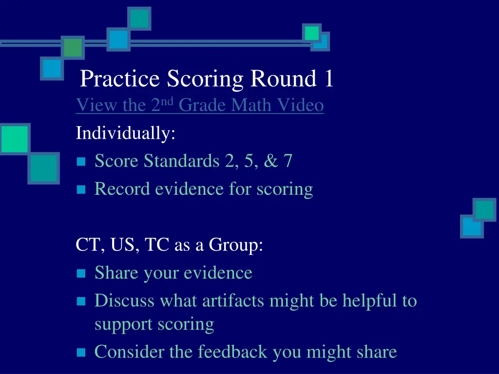 practice scoring round 1 view the 2 nd grade math